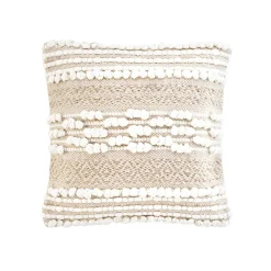 Coussin Et Housse|douceur d'intu017drieur Coussin carré coton (40 x 40 cm) Blanca Beige