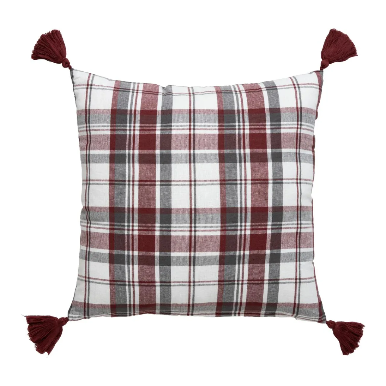 Coussin Et Housse|EMINZA Coussin carré coton (40 x 40 cm) Megeve Rouge