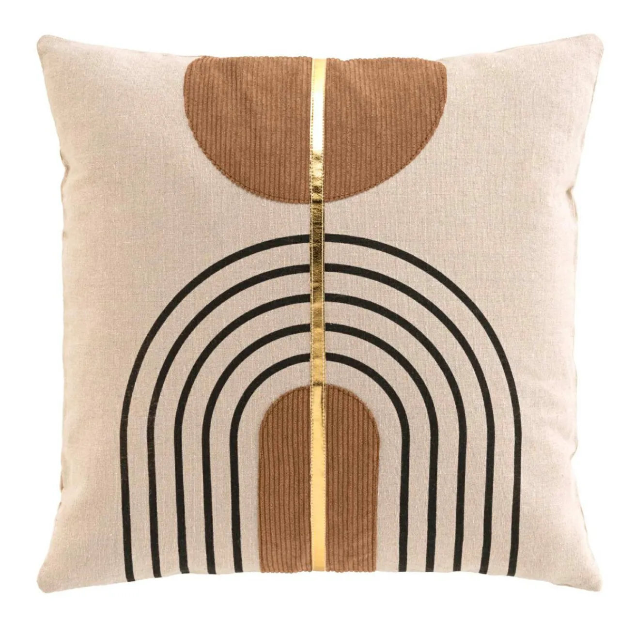 Coussin Et Housse|douceur d'intu017drieur Coussin carré coton (45 x 45 cm) Spyro Ecru