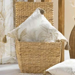 Coussin Et Housse|douceur d'intu017drieur Coussin carré coton (45 x 45 cm) Dune Ecru