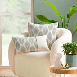 Coussin Et Housse|douceur d'intu017drieur Coussin carré coton (45 x 45 cm) Maho sauge Vert