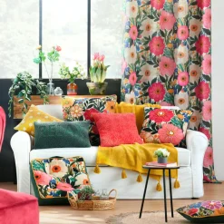 Coussin Et Housse|STOF Coussin carré coton (45 x 45 cm) Betty Multicolore