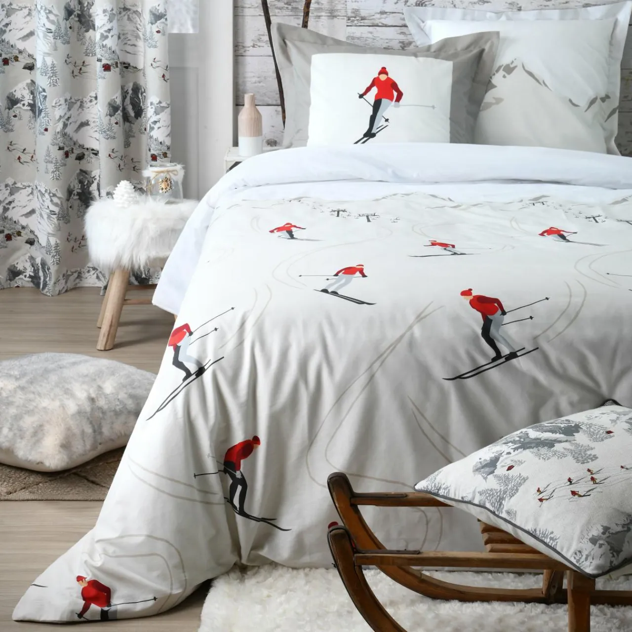 Coussin Et Housse|LOVELY CASA Coussin carré coton (50 x 50 cm) Meribel Gris