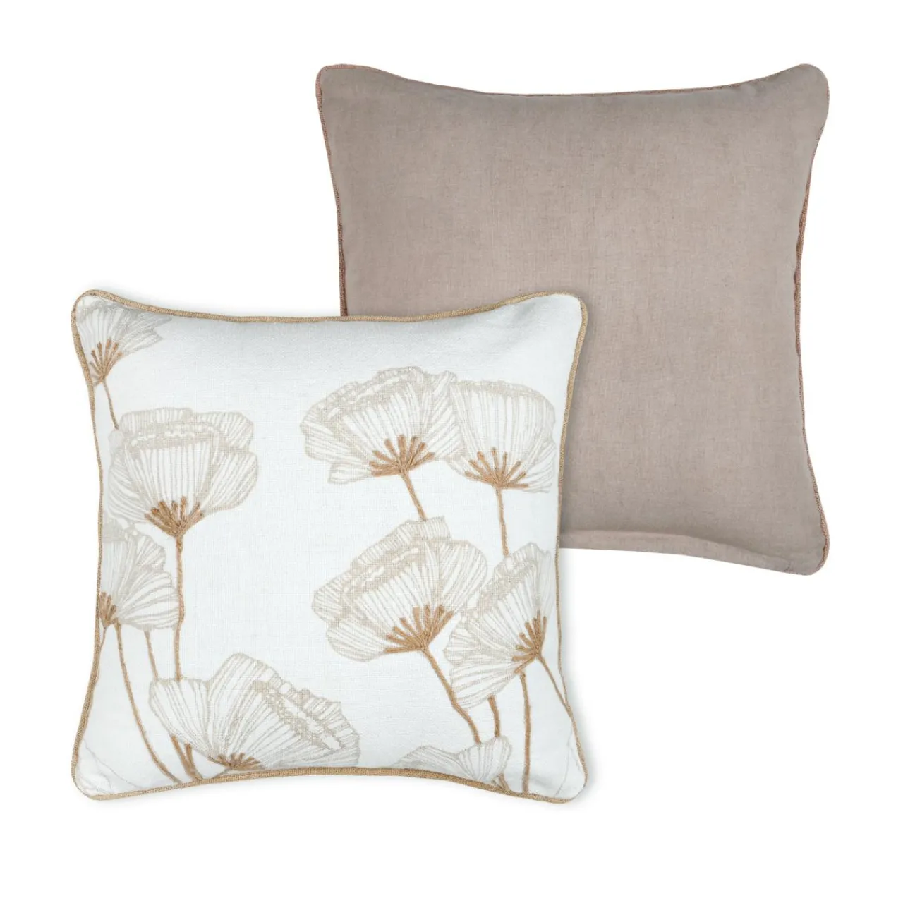 Coussin Et Housse|STOF Coussin carré coton (45 x 45 cm) Oriana Ecru