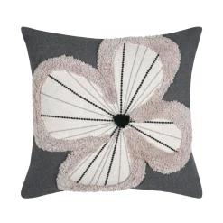 Coussin Et Housse|STOF Coussin carré coton (40 x 40 cm) Tilda ardoise Gris