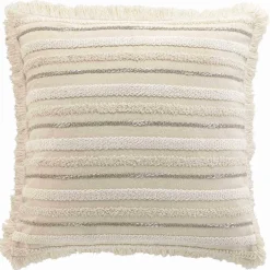 Coussin Et Housse|douceur d'intu017drieur Coussin carré coton tissé (60 x 60 cm) Atlas Beige