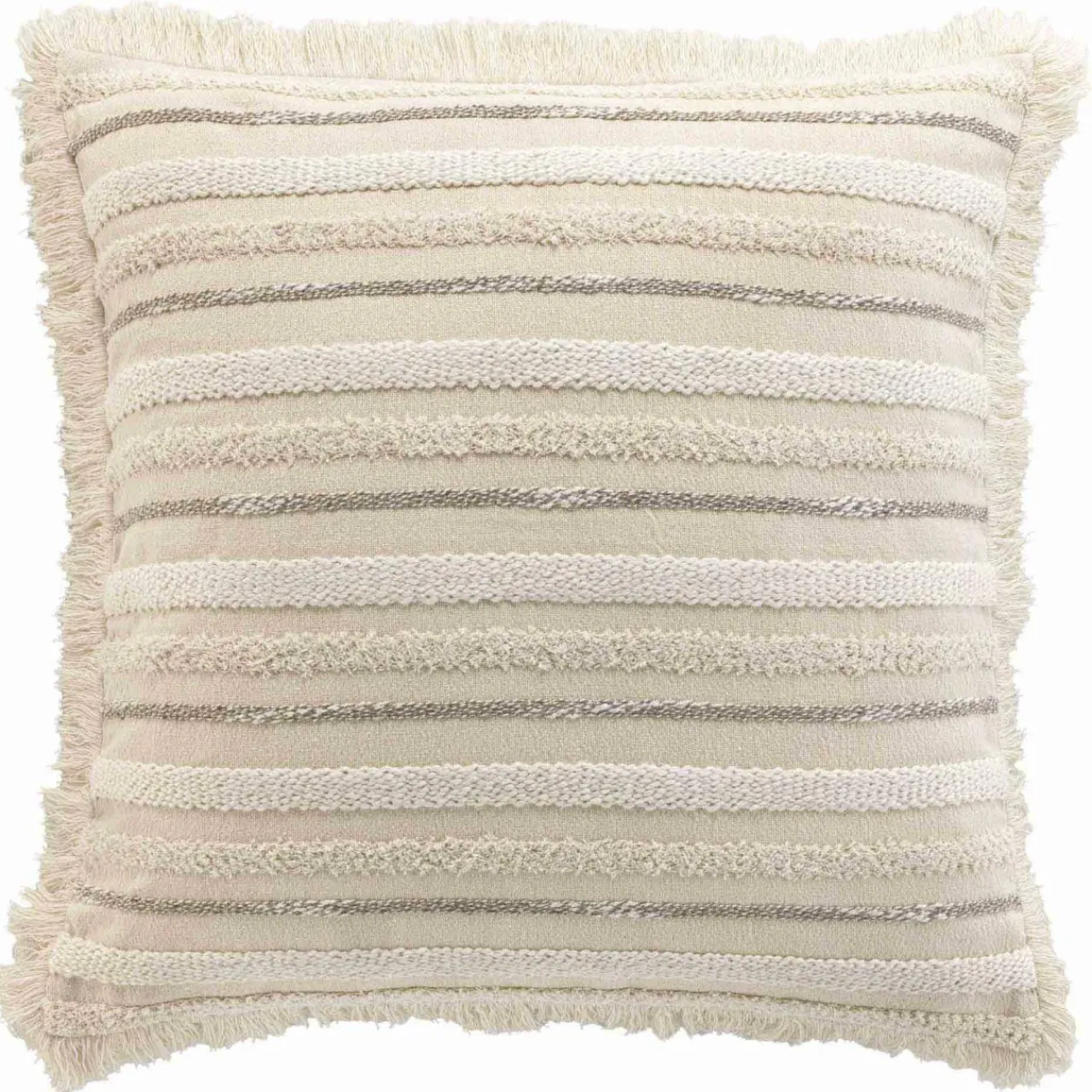 Coussin Et Housse|douceur d'intu017drieur Coussin carré coton tissé (60 x 60 cm) Atlas Beige