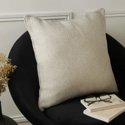 Coussin Et Housse|EMINZA Coussin carré effet chiné (50 x 50 cm) James sable Beige