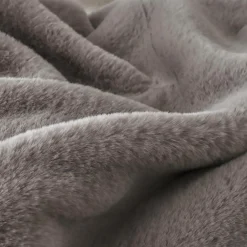 Coussin Et Housse|EMINZA Coussin carré fausse fourrure (45 x 45 cm) Finn Taupe