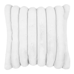 Coussin Et Housse|STOF Coussin carré fausse fourrure (45 x 45 cm) Polary Blanc