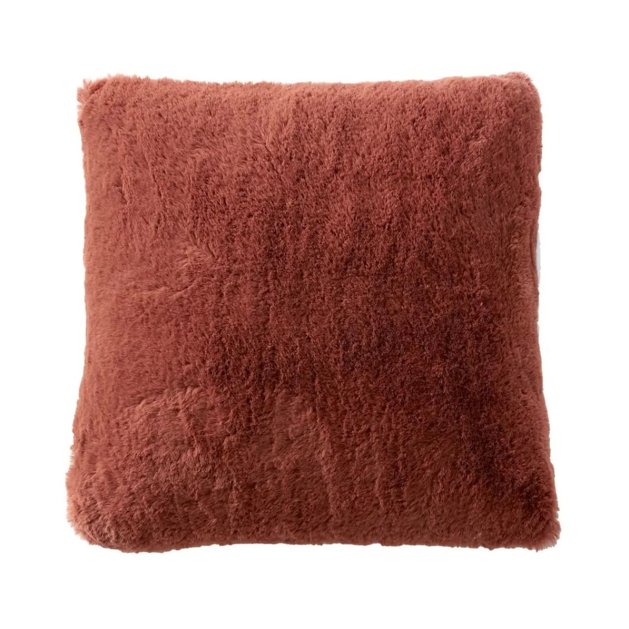 Coussin Et Housse|EMINZA Coussin carré fausse fourrure (45 x 45 cm) Finn Terracotta