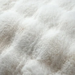 Coussin Et Housse|STOF Coussin carré fausse fourrure (45 x 45 cm) Nebraska Ecru