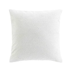 Coussin Et Housse|douceur d'intu017drieur Coussin carré flanelle relief (45 x 45 cm) Java Blanc