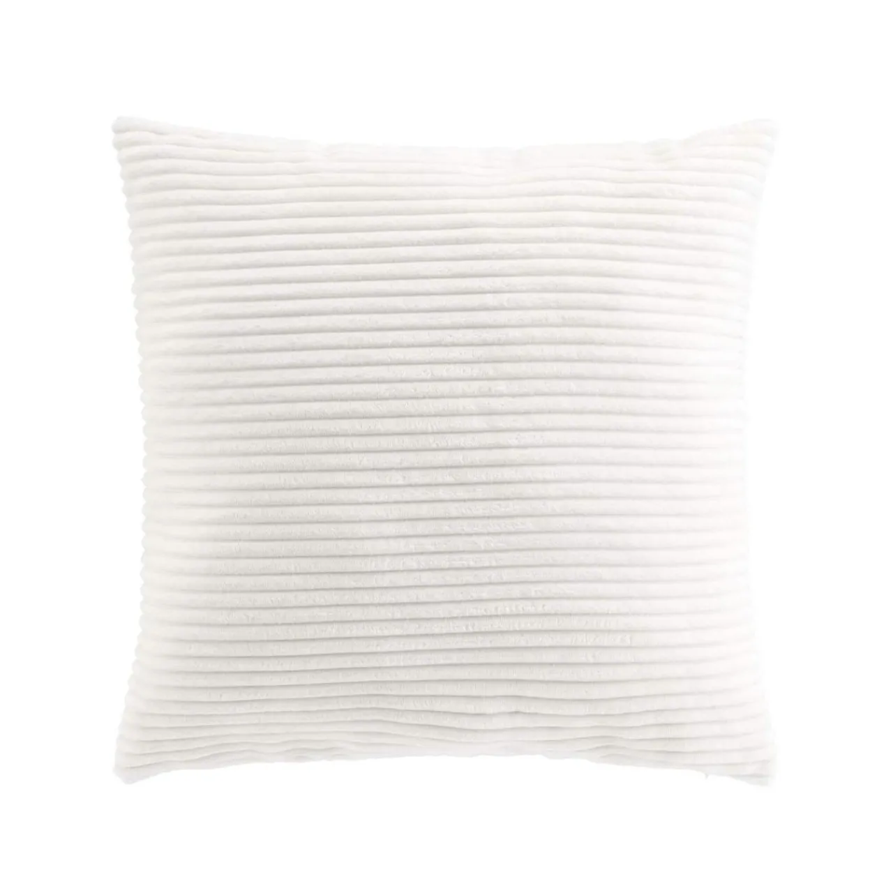 Coussin Et Housse|douceur d'intu017drieur Coussin carré flanelle relief (45 x 45 cm) Nils Blanc