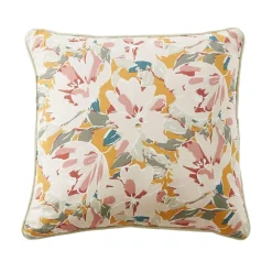 Coussin Et Housse|EMINZA Coussin carré gaze de coton (45 x 45 cm) April Multicolore