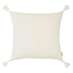 Coussin Et Housse|EMINZA Coussin carré gaze de coton (60 x 60 cm) Gaïa pampa Beige