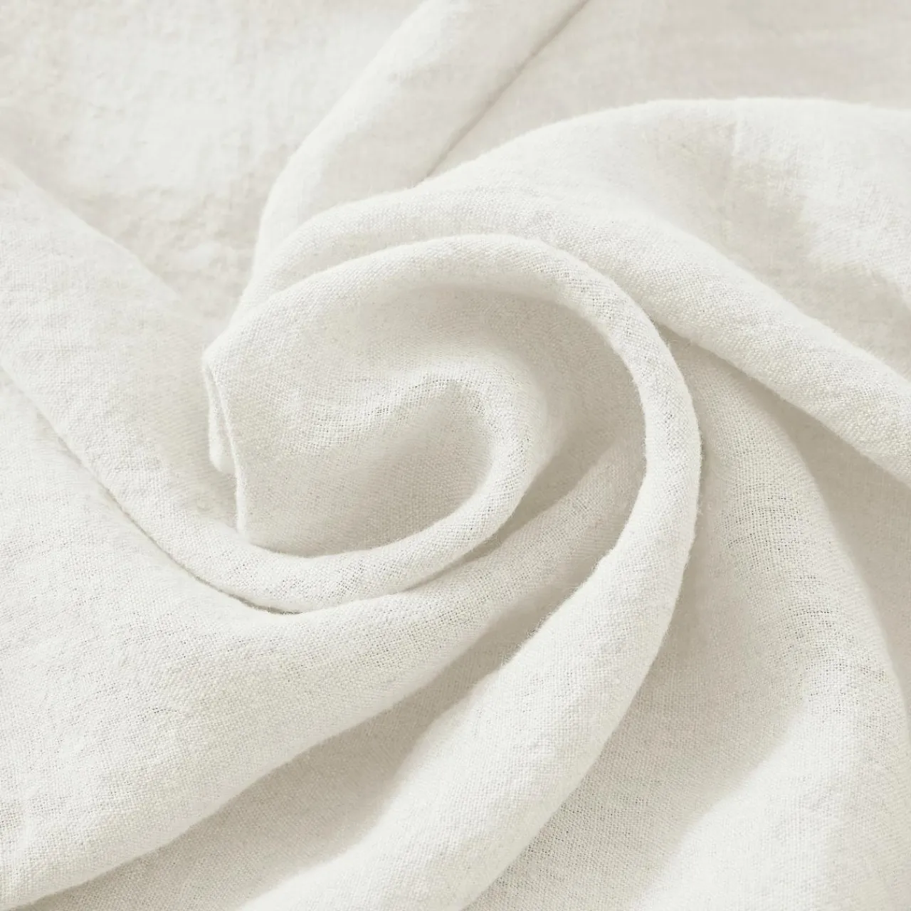 Coussin Et Housse|EMINZA Coussin carré lin lavé (45 cm) Louise Blanc