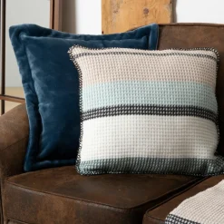 Coussin Et Housse|Atmosphera, cru017dateur d'intu017drieur Coussin carré nid d'abeille (45 x 45 cm) Owen Multicolore