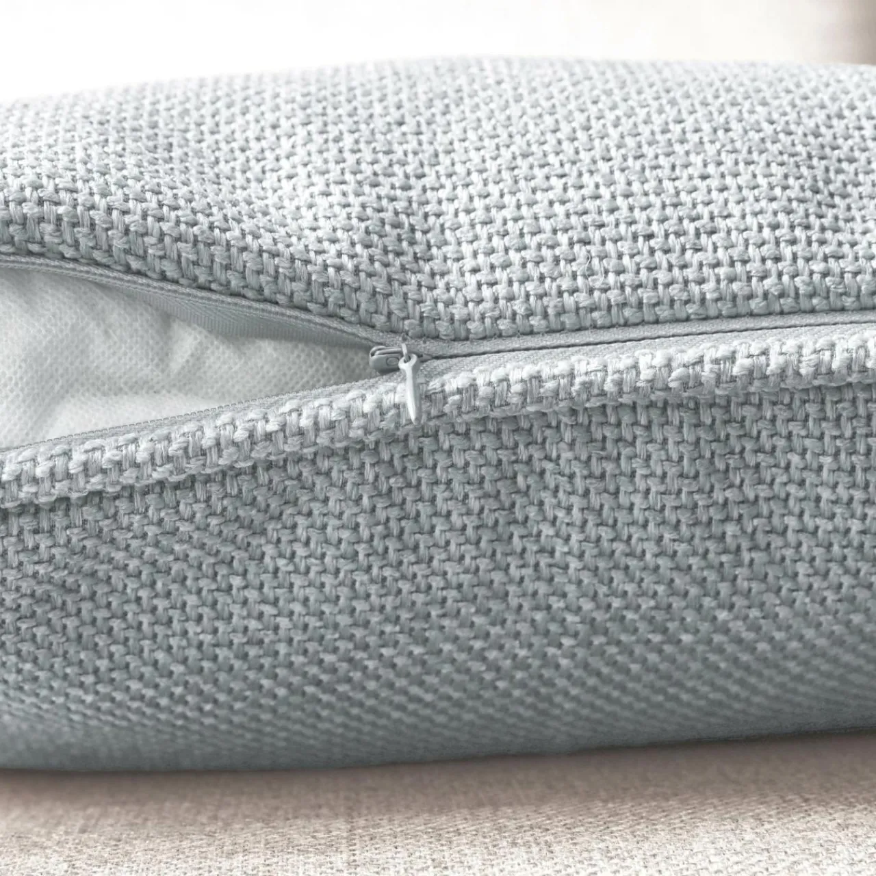Coussin Et Housse|EMINZA Coussin carré tissé (45 x 45 cm) Alba Gris