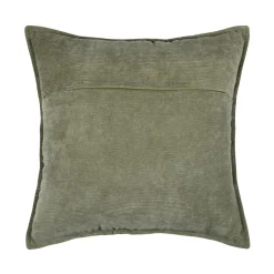 Coussin Et Housse|STOF Coussin carré velours (45 x 45 cm) Dandy Vert kaki
