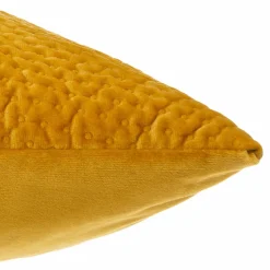 Coussin Et Housse|ATMOSPHERA Coussin carré velours (40 x 40 cm) Dolce Jaune ocre