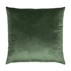 Coussin Et Housse|EMINZA Coussin carré velours (60 x 60 cm) Fern Vert romarin