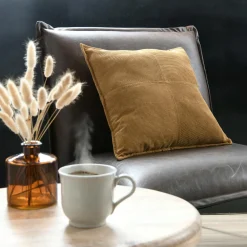 Coussin Et Housse|STOF Coussin carré velours (45 x 45 cm) Dandy Camel