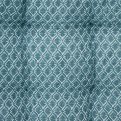 Galette De Chaise|ATMOSPHERA Coussin de chaise carré (38 x 38 cm) Otto Bleu canard