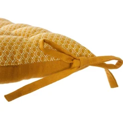 Galette De Chaise|ATMOSPHERA Coussin de chaise carré (38 x 38 cm) Otto Jaune ocre