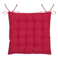 Galette De Chaise|STOF Coussin de chaise carré coton (38x38 cm) Villard Rouge
