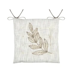 Galette De Chaise|STOF Coussin de chaise carré coton (38 x 38 cm) Hemera Ecru