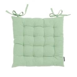 Galette De Chaise|EMINZA Coussin de chaise carré coton (40 x 40 cm) Pixel Vert menthe