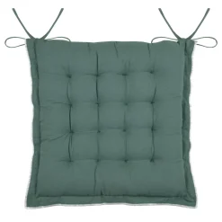 Galette De Chaise|STOF Coussin de chaise carré coton (38 x 38 cm) Helios Vert