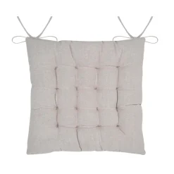 Galette De Chaise|STOF Coussin de chaise carré coton (38 x 38 cm) Tilda Gris