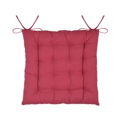 Galette De Chaise|STOF Coussin de chaise carré coton (40 x 40 cm) Arbin Rouge