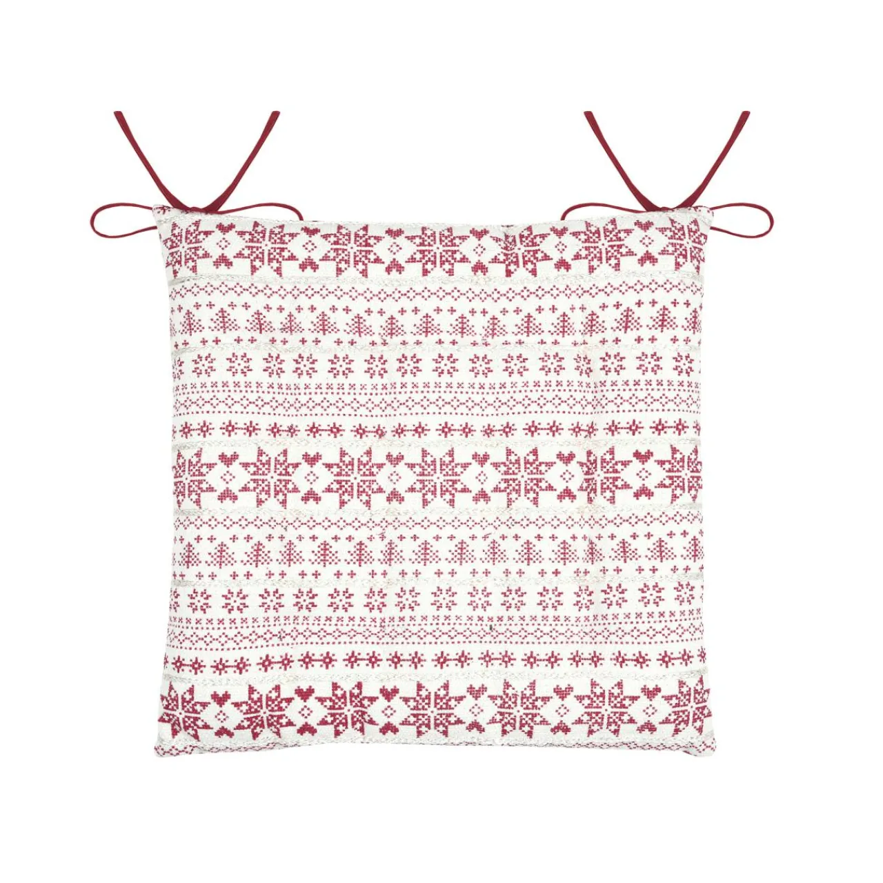 Galette De Chaise|STOF Coussin de chaise carré coton (38 x 38 cm) Valgenis Ecru