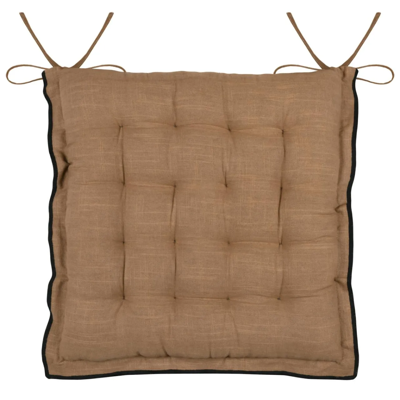 Galette De Chaise|STOF Coussin de chaise carré coton (38 x 38 cm) Helios Camel