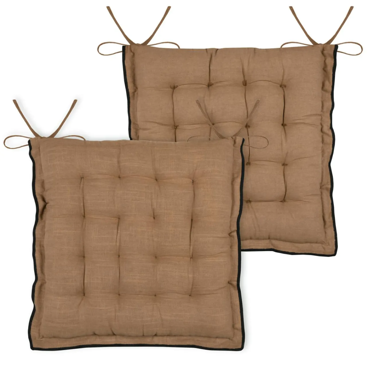 Galette De Chaise|STOF Coussin de chaise carré coton (38 x 38 cm) Helios Camel