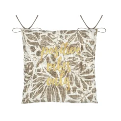 Galette De Chaise|STOF Coussin de chaise carré coton (38 x 38 cm) Hemera Taupe