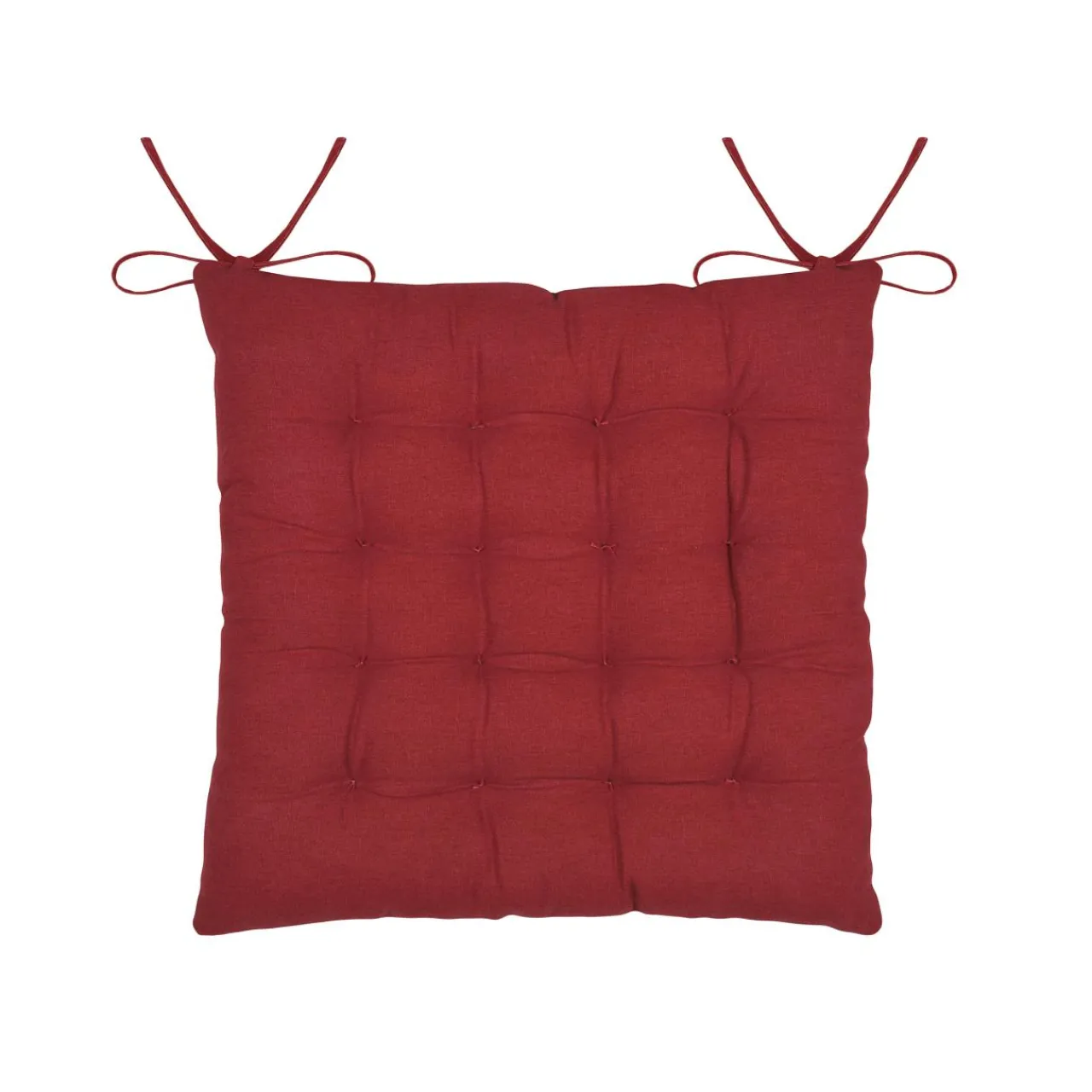 Galette De Chaise|STOF Coussin de chaise carré coton (40 x 40 cm) Ornon Rouge
