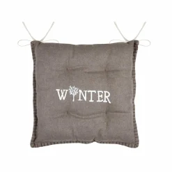 Galette De Chaise|STOF Coussin de chaise carré velours (38 x 38 cm) Landry Taupe