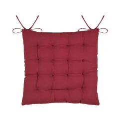 Galette De Chaise|STOF Coussin de chaise carré velours (38 x 38 cm) Chamonix Rouge