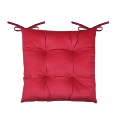 Plaid, Coussin Et Tapis De Noël|STOF Coussin de chaise Noël carré velours (38 x 38 cm) Harold Rouge