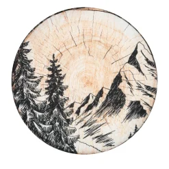 Galette De Chaise|STOF Coussin de chaise rond (38 x 38 cm) Sallanches Marron