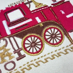 Plaid, Coussin Et Tapis De Noël|STOF Coussin de Noël rectangulaire (35 x 55 cm) Gifted Rouge