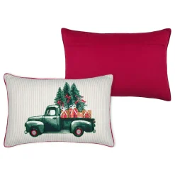 Plaid, Coussin Et Tapis De Noël|STOF Coussin de Noël rectangulaire (35 x 55 cm) Gifted Vert