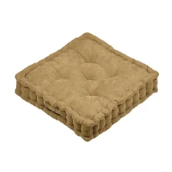 Coussin De Sol|STOF Coussin de sol carré velours (45 x 45 cm) Dandy Camel