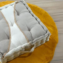 Coussin De Sol|STOF Coussin de sol coton (45 x 45 cm) Blokken Gris