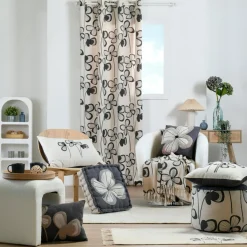 Coussin De Sol|STOF Coussin de sol coton (45 x 45 cm) Tilda ardoise Gris