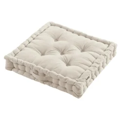 Coussin De Sol|EMINZA Coussin de sol coton (60 x 60 cm) Pixel Beige